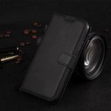 Leather Flip Wallet for Samsung Galaxy J4