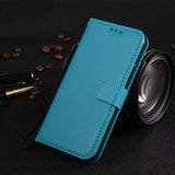 Leather Flip Wallet for Samsung Galaxy J4