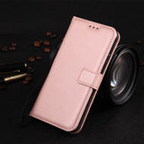Leather Flip Wallet for Samsung Galaxy J4