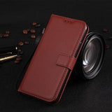 Leather Flip Wallet for Samsung Galaxy J4